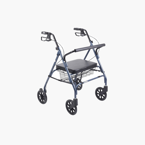 Go- Lite Bariatric Steel Rollator, Blue