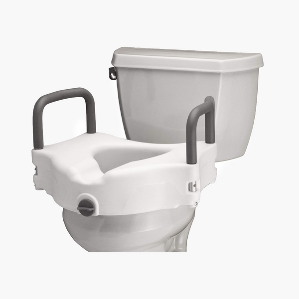 Raised Toilet Seat With Arms 5"
